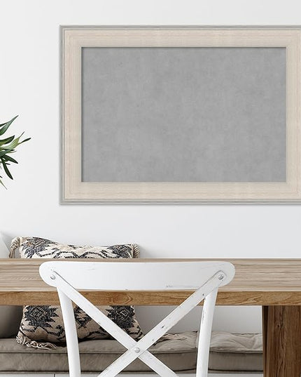 Amanti Art White Framed Magnetic Board 20x28 Medium Vision Board for use with Magnets, 100% Metal Sheet to Display Items as Office Decor or for Home Organization in mudroom, Kitchen or Kids Room