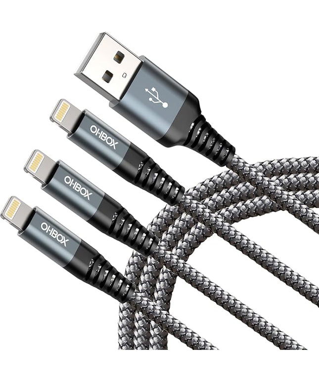 iPhone Charging Cable 6FT, 3Pack [Apple MFi Certified] USB to Lightning Cables Fast Charging, iPhone Charger Cord iPhone USB Cable Compatible with iPhone 14 13 12 11 Pro Max Plus 8 7 6 iPad and More