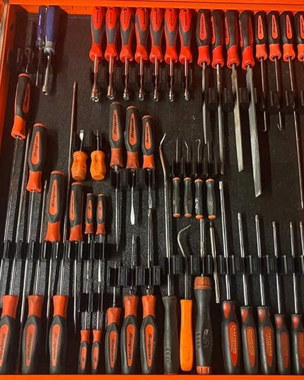 ToolBox Widget - Modular Screwdriver Organizers for Tool Box | Magnetic Screwdriver Holder | Tool Storage Organizer for Professional & DIY Mechanics | Organize Tools for Fast Accountability | 4 Pack
