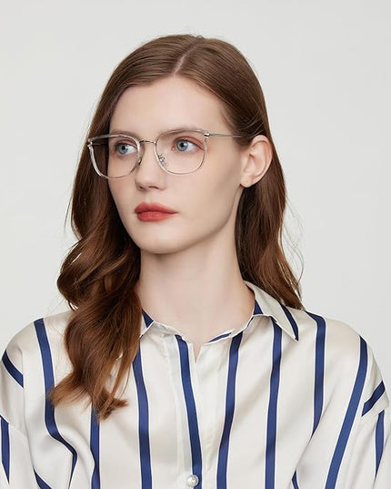 GUDVUE Blue Light Glasses, Computer/Gaming/TV/Phones Glasses for women, Anti Glare/UV400/Eye Strain