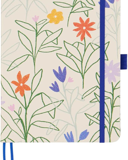 Happy Planner Small Undated Book-Bound Journal with 80 Pages of Thick 100 GSM Paper, A5 Size, Dot-Lined Layout, Mod Mosaics
