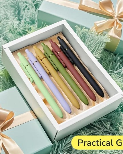 UIXJODO Colored Pens, 12 Pcs Colorful Pens Fine Point Smooth Writing Pen, 0.5mm Colored Ink Gel Pen for Journaling Note Taking, School Supplies Gifts for Women (12 Pcs Gold Vibrant and Vintage)