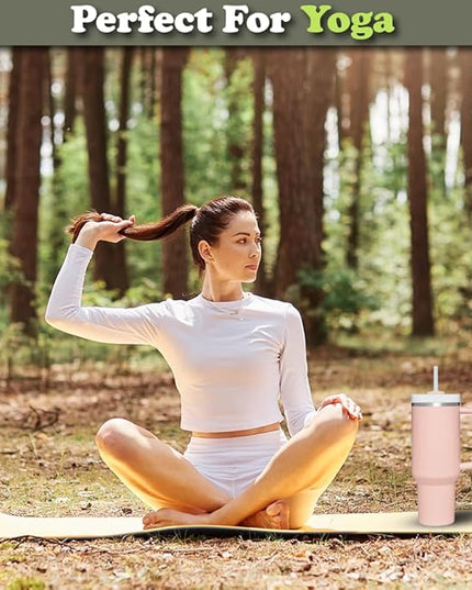 H&F Clicks Insulated Tumbler, Stainless Steel Tumbler with Leakproof Lid for Water, Coffee or Iced Tea. Cup Holder Compatible for Travel, BPA-Free Water Bottle, Vacuum Insulated Tumbler.