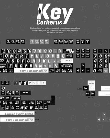daixiahu Raving Theme 157 Key PBT Keycaps Cherry Custom Keycap Set for 61/87/104/108 Cherry MX Switch Mechanical Keyboards
