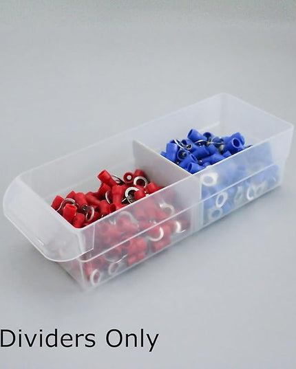 (64-Pack) Small Drawer Dividers compatible with Craft Cabinet and Hardware Storage Organizers, (Dividers Only)