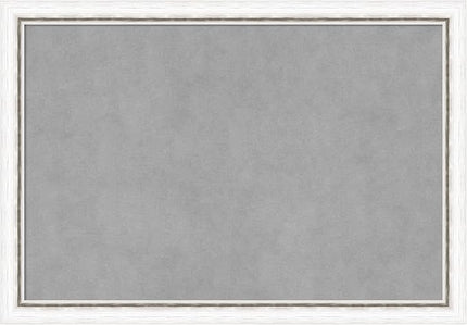 Amanti Art White Framed Magnetic Board 18x26 Medium Vision Board for use with Magnets, 100% Metal Sheet to Display Items as Office Decor or for Home Organization in mudroom, Kitchen or Kids Room