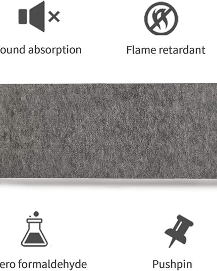 Felt-Covered Panels, soundproof Desk dividers, Removable Acoustic Desk partitions with Two Clips, Suitable for Installation as Privacy Screens in Offices, Studies, classrooms and librari K 11.8x31.5"