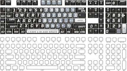 daixiahu PBT Pudding Keycaps, Theme, 118 Keys Sublimation Keycap Set, ASA Profile Custom Keycaps for Cherry Gateron MX Switch Mechanical Keyboard (Gradient Cyan) (Black ash)