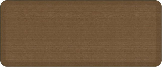 NewLife by GelPro Anti-Fatigue Designer Comfort Kitchen Floor Mat, 20" x48”, Grasscloth Khaki Stain Resistant Surface with 3/4” Thick Ergo-Foam Core for Health and Wellness