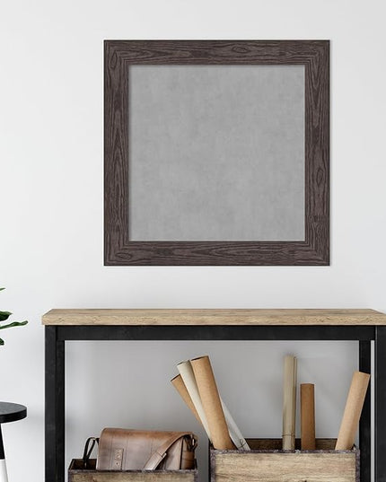 Amanti Art Black Framed Magnetic Board 30x30 Medium Vision Board for use with Magnets, 100% Metal Sheet to Display Items as Office Decor or for Home Organization in mudroom, Kitchen or Kids Room