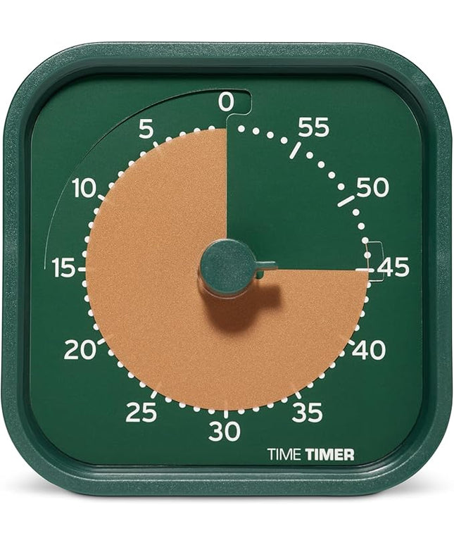Time Timer MOD Home - Metallic Series - Individual Sized 60 Minute Visual Countdown Timer for ADHD, Adults, Students, and Pomodoro with Silent Operation (Metallic Forest)