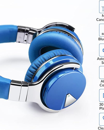 Million Sold 10 Years Classic E7 Active Noise Cancelling Headphones with Upgraded Noise Cancellation, Bluetooth Headphones Wireless with HD Sound Vivid Deep Bass, for Home Office Travel Birthday Gift