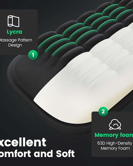Mekass TKL Keyboard Wrist Rest, Super Soft Memory Foam Ergonomic Computer Wrist Support Pad, Comfortable Desk Wrist Cushion, Laptop Keyboard Hand Rest for Wrists Pain Office Gaming Typing (Light Grey)