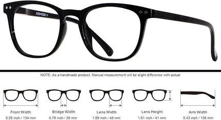 ANDWOOD Blue Light Blocking Glasses Women Men Computer Small Face Clear Bluelight Blocker Eyeglasses Frame