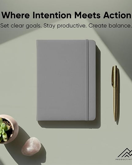 Dated, 2026 Planner, 5.8” x 8.3” - The #1 Productivity Planner to Achieve Your 2026 Goals - Planner 2026-2027 by PRODUCTIVITY STORE (A5, GREY)