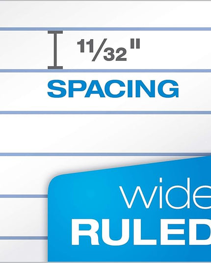 Oxford Filler Paper, 8 x 10-1/2 Inch Wide Ruled, 3 Hole Punch, Loose Leaf Notebook Paper for 3 Ring Binders (62330), white (Pack of 2500)