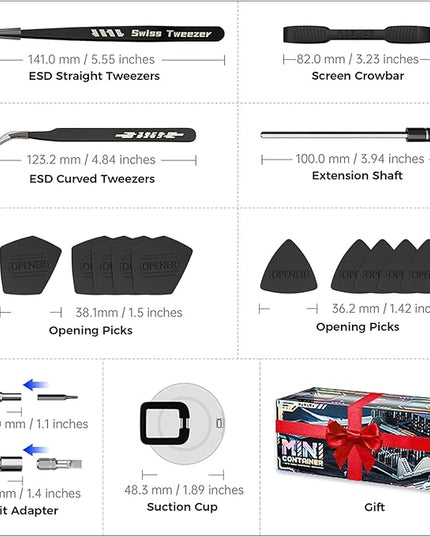 Precision Screwdriver Set with 21 Kinds of 160 Magnetic Bits, JAKEMY Multi-Bits Professional Laptop Screwdriver Repair Kit for Most Electronic Devices, Watch, Xbox, Console, Glasses, Doorbell, DIY