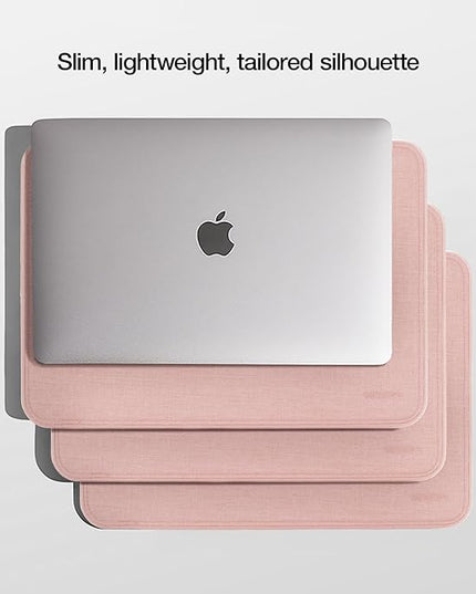 Incase ICON Sleeve with Woolenex - MacBook Air 13 inch Case - 2025, 2024, 2023, 2022, M4, M3, M2 - Fitted MacBook Case, Laptop Sleeve, Hard Cover, Durable, Lightweight - Blush Pink
