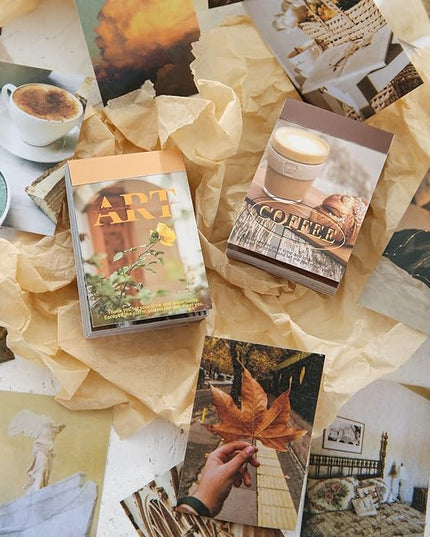 6 Sets 300 Pcs Washi Stickers Book for Journaling, Daily Scenery Life Stuff Travel Sricker Vintage Aesthetic Fashion Scrapbook Stickers Set for Bullet Journal Art Diary Craft Gifts Planner Notebook