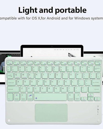 SUNGOOYUE Ultra Slim Keyboard with Touchpad 78 Keys Keyboard Portable Keyboard for Smart Phones Tablets Laptops ()