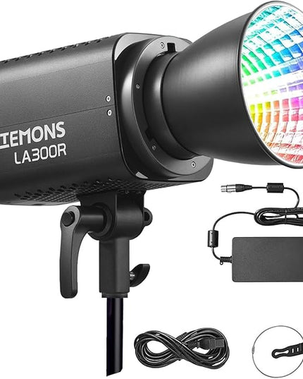 Godox LA300R RGB Video Light 330W Full-Color LED Light,Support NFC and APP Control for Video Photography & Vlogging (Black)