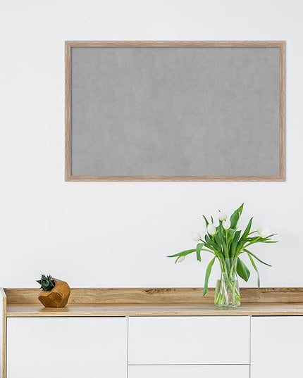 Amanti Art White Framed Magnetic Board 21x33 Large Vision Board for use with Magnets, 100% Metal Sheet to Display Items as Office Decor or for Home Organization in mudroom, Kitchen or Kids Room