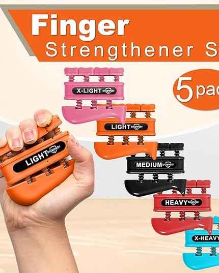 DICYWUDI Grip Strength Trainer, Finger Strength Trainer for Grip Strength Training for Fingers, Wrists, and Hands for Home, Office, Gym, Climbing, Athletes, Musicians, and Therapy