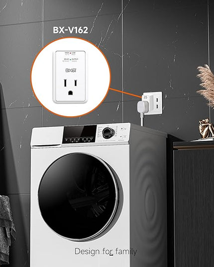 [ETL Listed] BXST Single Outlet Surge Protector for Refrigerator Voltage Protection Mini Wall Outlet Surge Protector Plug in for Computer/TV/PC 140J 1200W（2 Pack）