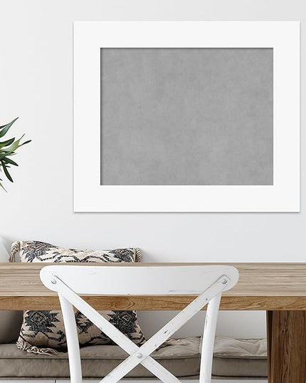 Amanti Art White Framed Magnetic Board 21x25 Small Vision Board for use with Magnets, 100% Metal Sheet to Display Items as Office Decor or for Home Organization in mudroom, Kitchen or Kids Room
