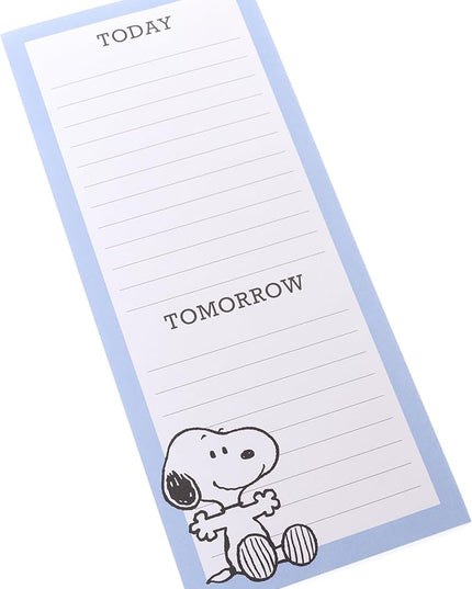Graphique Happy Snoopy Notepad, 100 Tear-Away Sheets for Grocery, Gifts & To-Do Lists, Writing Pad for Fridge, Kitchen, Office, Fun Gift