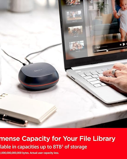 SanDisk 4TB Desk Drive SSD – Desktop External Solid State Drive, Up to 1000MB/s, USB-C, USB 3.2 Gen 2 - SDSSDT40-4T00-NA25