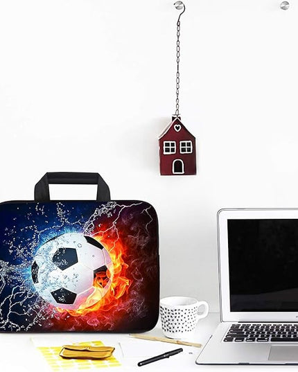 AMARY 11.6" 12 inch Laptop case Neoprene Notebook Carrying Pouch Chromebook Bags Laptop Sleeve Ultrabook Case Tablet Cover Fit Apple MacBook Air HP DELL Lenovo Asus Samsung (Soccer)