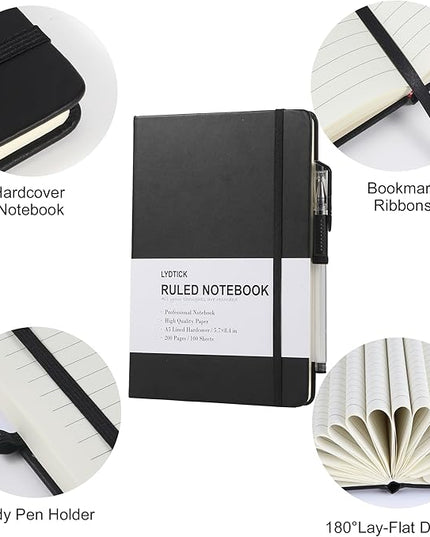 20 Pack Journals for Writing College Ruled Notebooks Journal in Bulk, Hardcover Notebooks (200Pages) for Note Talking, Lined Bullet Journals for Home School Office, 5.7"x8.4", 5 Colors