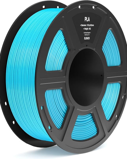 ELEGOO PLA Filament 1.75mm Sky Blue 1KG, 3D Printer Filament Dimensional Accuracy +/- 0.02mm, 1kg Spool(2.2lbs) Fit Most FDM 3D Printers