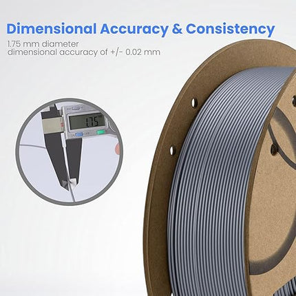 ELEGOO PLA Filament 1.75mm Pink 1KG, 3D Printer Filament Dimensional Accuracy +/- 0.02mm, 1kg Cardboard Spool(2.2lbs) 3D Printing Filament Fits for Most FDM 3D Printers