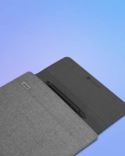 Lenovo Slim Laptop Sleeve 14 Inch Notebook/Tablet - Compatible with MacBook Air/Pro - Eco-Friendly Lightweight Case with Accessory Pocket & Magnetic Closure - Grey