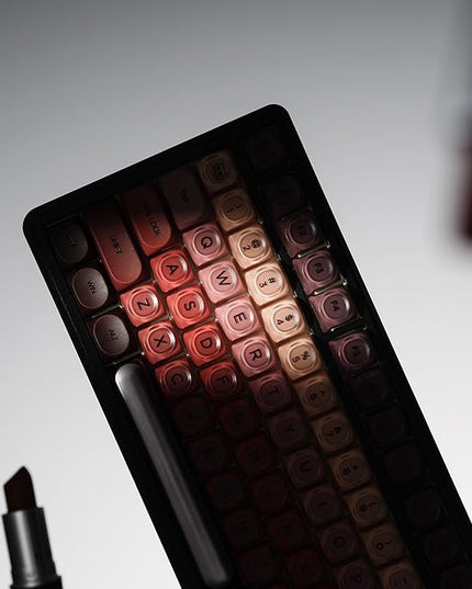 OHY PBT Keycaps, XVX Berry Kiss Theme Red Jelly HOA Profile Key Cap, 132-Key Cute Custom Keycaps (for Mechanical Keyboards with Cherry/Gateron MX Switches)-Lipstick