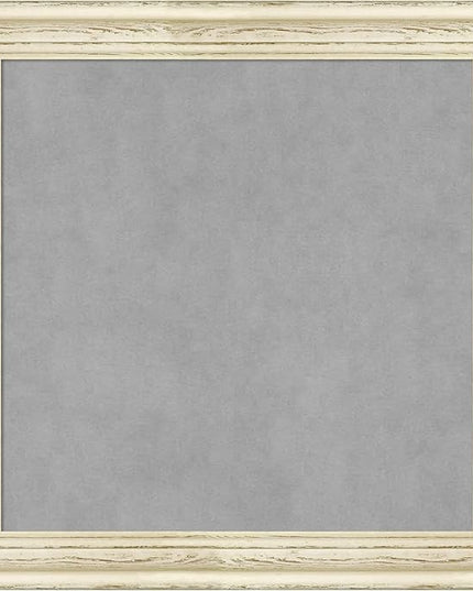 Amanti Art White Framed Magnetic Board 24x24 Medium Vision Board for use with Magnets, 100% Metal Sheet to Display Items as Office Decor or for Home Organization in mudroom, Kitchen or Kids Room