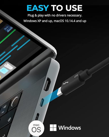 SABRENT Thunderbolt 3 & USB 3 Type C to CFexpress Card Reader (CR-T3CF)