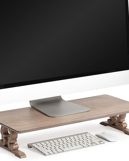 Anji Mountain Monitor Stand - Desktop Organizer & Laptop Riser, Ergonomic Monitor Riser, Space-Saving Monitor Stand for Desk, Durable Construction, Easy Assembly, Ideal for Home & Office
