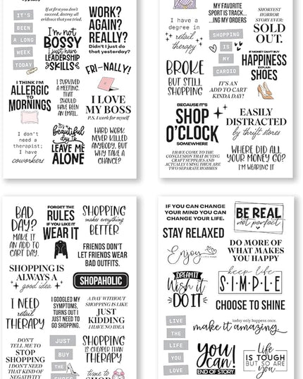There is a Quote for That – Funny, Witty & Inspirational Planner Sticker Book for Adults – Bold Typography Stickers for Journals, Scrapbooks, and Bullet Planning