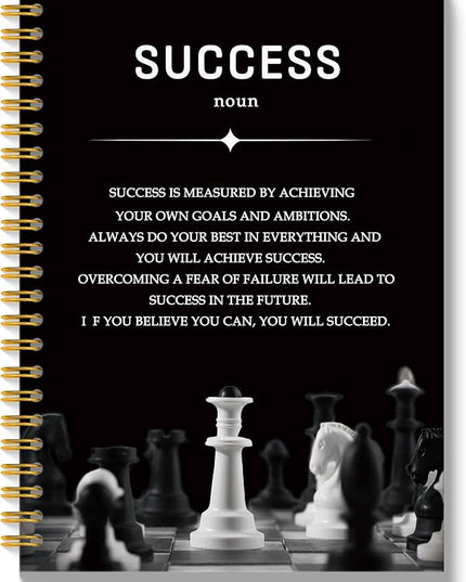Success Inspirational Notebook Journal, Motivational Journal Notebooks for Work, Inspirational Gifts for Women Men, Gifts for Office Coworkers, Hardcover Spiral Notebook 5.5x8.3