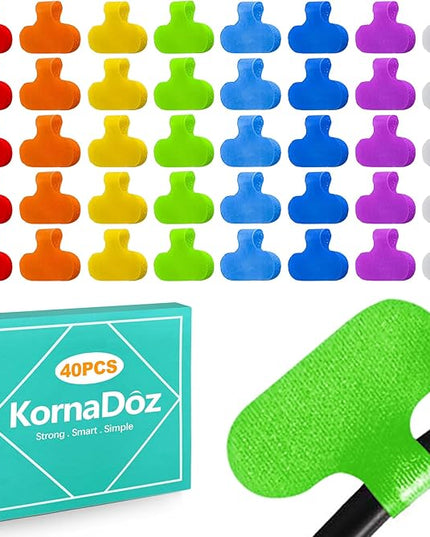 40 PCS Multi-Color Cable Labels, Reusable Write-On Cord Tags for Wire Management & Identification, Waterproof Charger Cord Organizer for Electronics, Home, Office - Assorted Colors