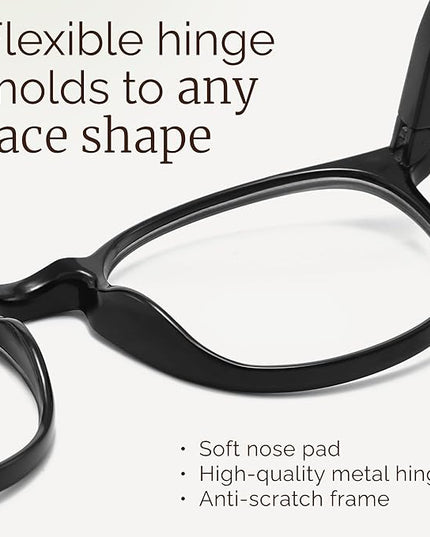 IBOANN Blue Light Glasses for Woman/Men, Fashion Blue Light Glasses Men, Fake Glasses Help Reduce Screen Fatigue
