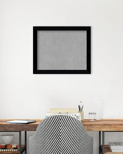 Amanti Art Black Framed Magnetic Board 19x23 Small Vision Board for use with Magnets, 100% Metal Sheet to Display Items as Office Decor or for Home Organization in mudroom, Kitchen or Kids Room
