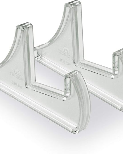 Acrimet Pocket File Holder Horizontal Design Brochure Display (for Wall Mount or Countertop Use) (Removable Supports Included) (Letter Size) (Clear Crystal Color)