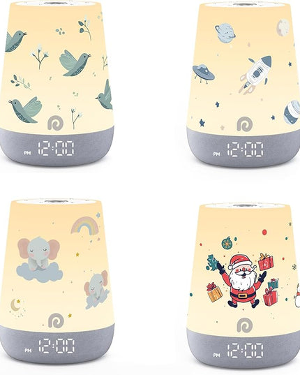 Dreamegg Nite 1 - Baby Sound Machine, Sleep Trainer, Night Light for Kids, Ok to Wake Alarm Clock, 34 Soothing Sounds, App Control, White Noise Sound Machine for Baby Kids Toddler (Coverlets Only)