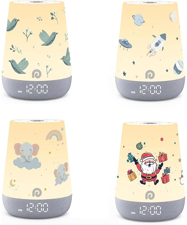 Dreamegg Nite 1 - Baby Sound Machine, Sleep Trainer, Night Light for Kids, Ok to Wake Alarm Clock, 34 Soothing Sounds, App Control, White Noise Sound Machine for Baby Kids Toddler (Coverlets Only)