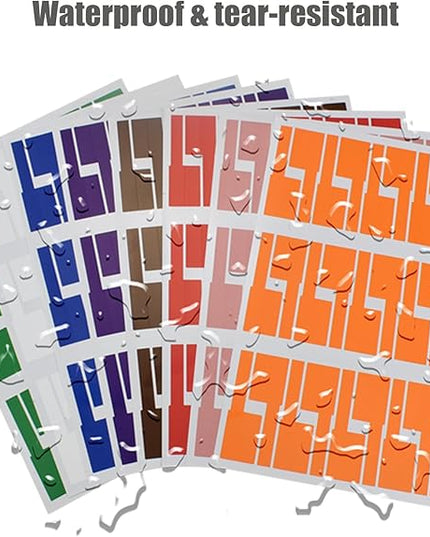 Charging Cable Label Tags, Electrical ID Wire Cords Marker, 8 Color 240pcs, Write and Print, Waterproof, for Computer, Ethernet, Speaker and Phone Wire Management Sticker