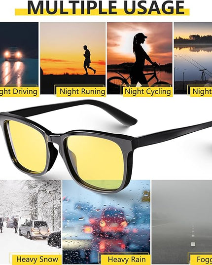 VISOONE Blue Light Blocking Glasses Square with Anti Computer Glare for Gaming Women and Men MONTANA